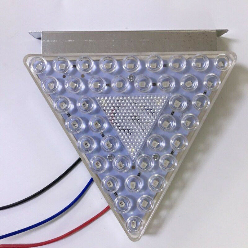 24V Car Flash LED Triangle Tail Lamp Brake Light for Trailer Trucks Stoplight