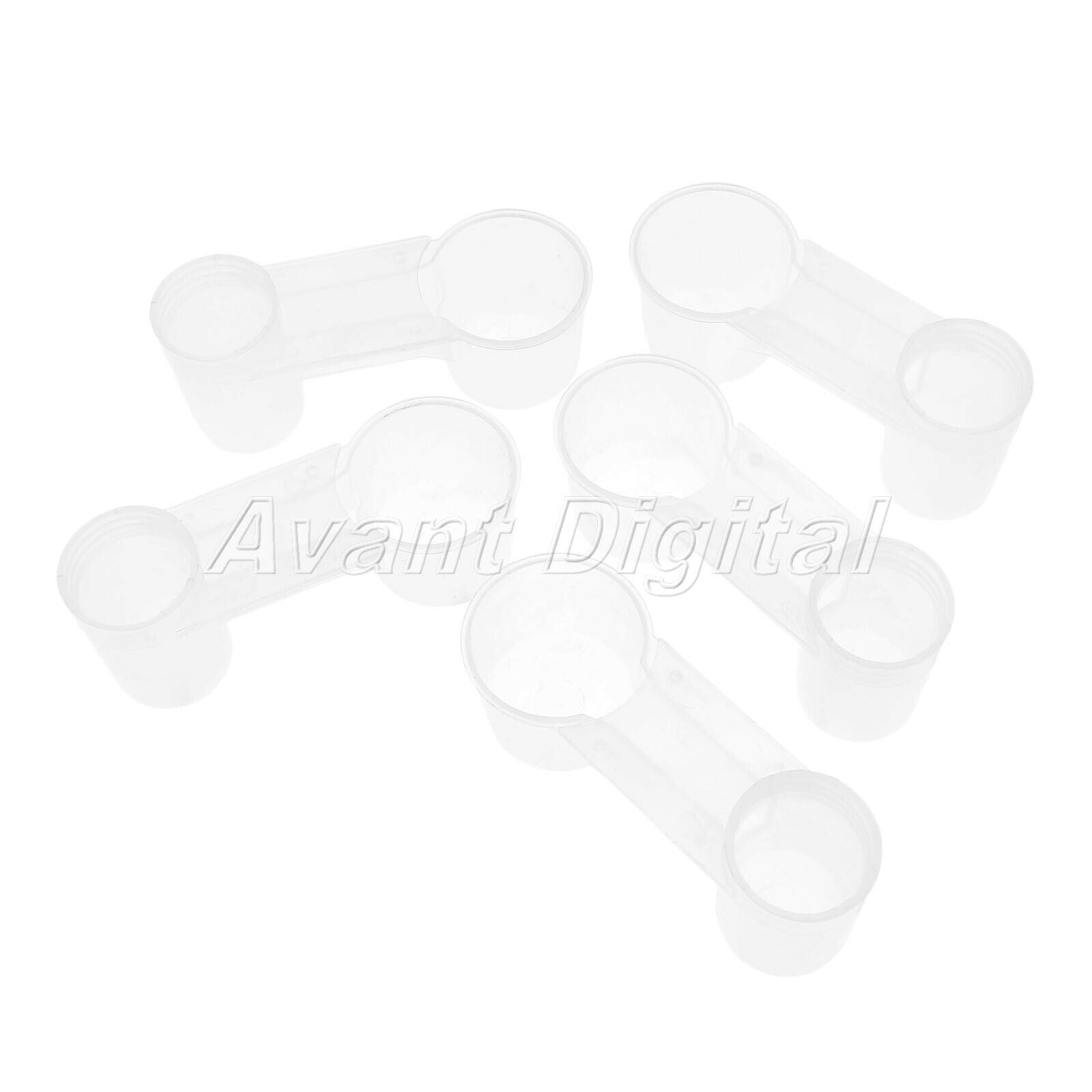 Clear White Plastic Bird Feeder Drinker Bottle Cup Water Bottle for Pigeon Dove