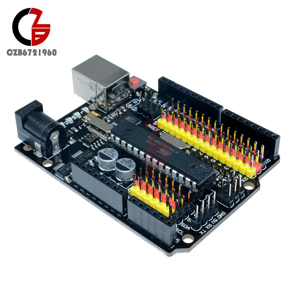Compatible Arduino UNO R3 PLUS Sensor I/O Shield Atmega328P 16U2 Expansion Board