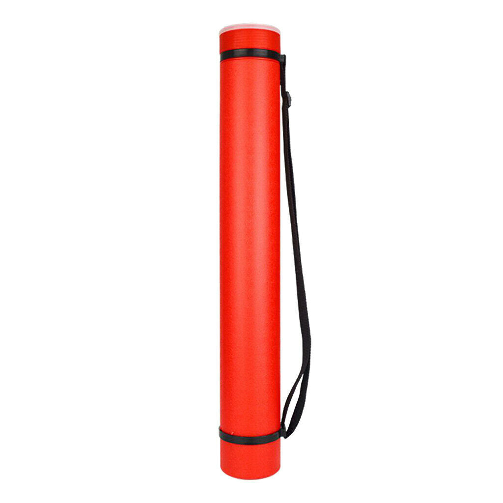 Adjustable Archery Arrow Quiver Tube Shoulder Holder Strap Carrier Red