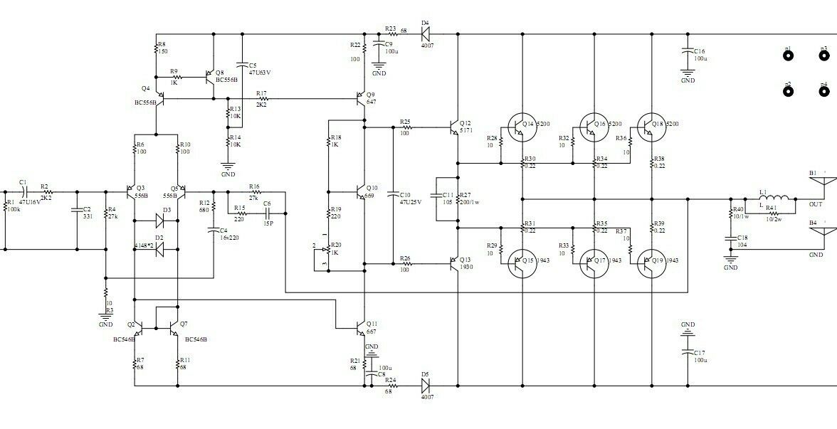 Assembled Stereo L10 Amplifier 50Wx2 + Protection Power Supply Board DC +-50V