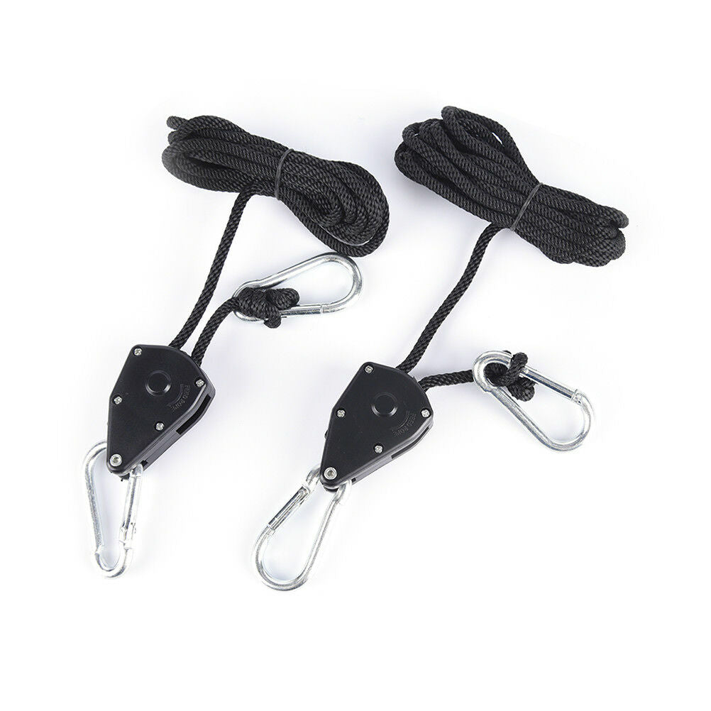 2pcs/pack 1/8 Inches rope ratchet reflector grow light hangers light lifteFB FT