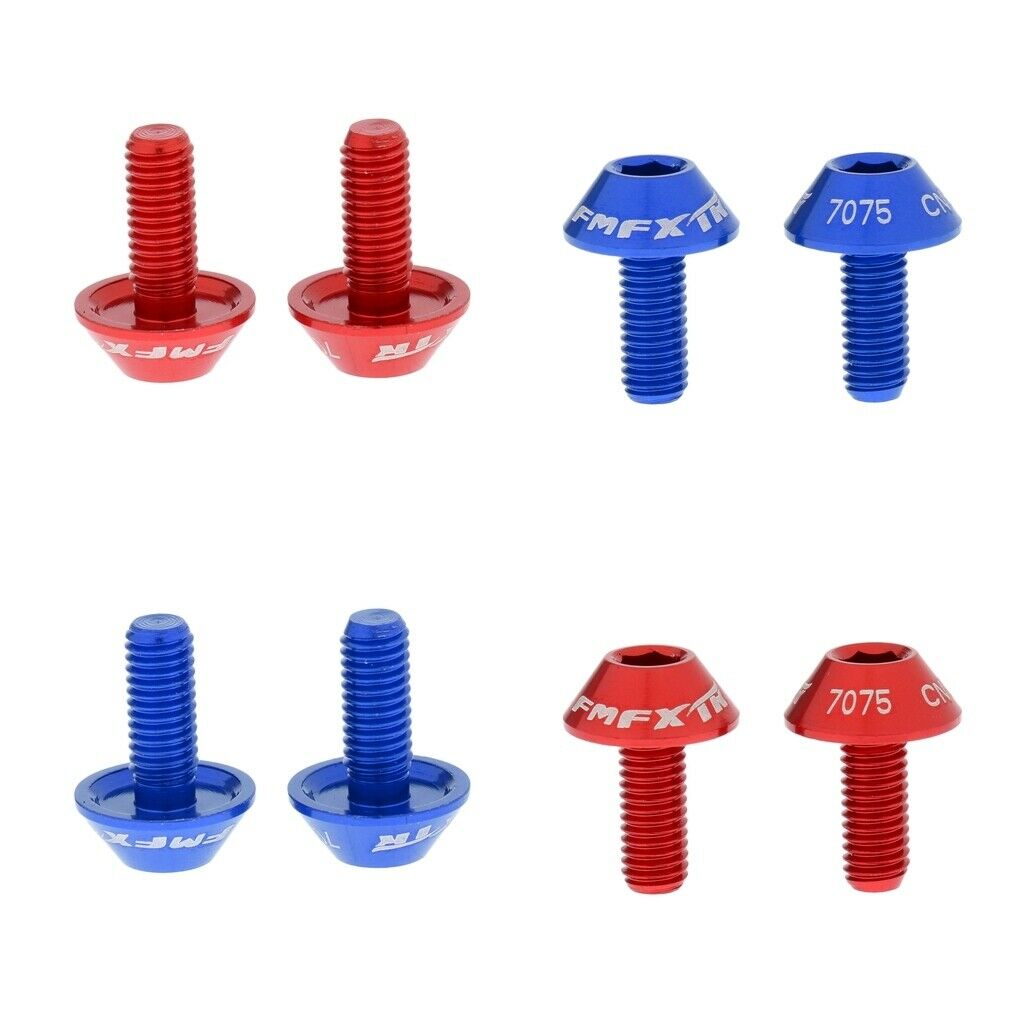 8 Pieces Aluminum Bike Bicycle Cycle Water Bottle Cage  M5 X 12mm Screw