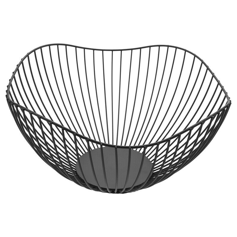 Metal Wire Fruit Container Bowls Stand for Modern Kitchen Countertop, Large RoK1