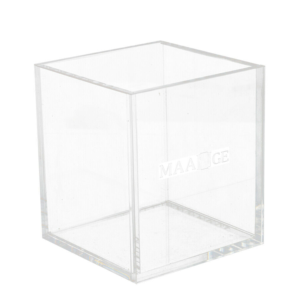4x Acrylic Desk Cosmetic Organiser Brush Holder Pen Makeup Storage Case Box