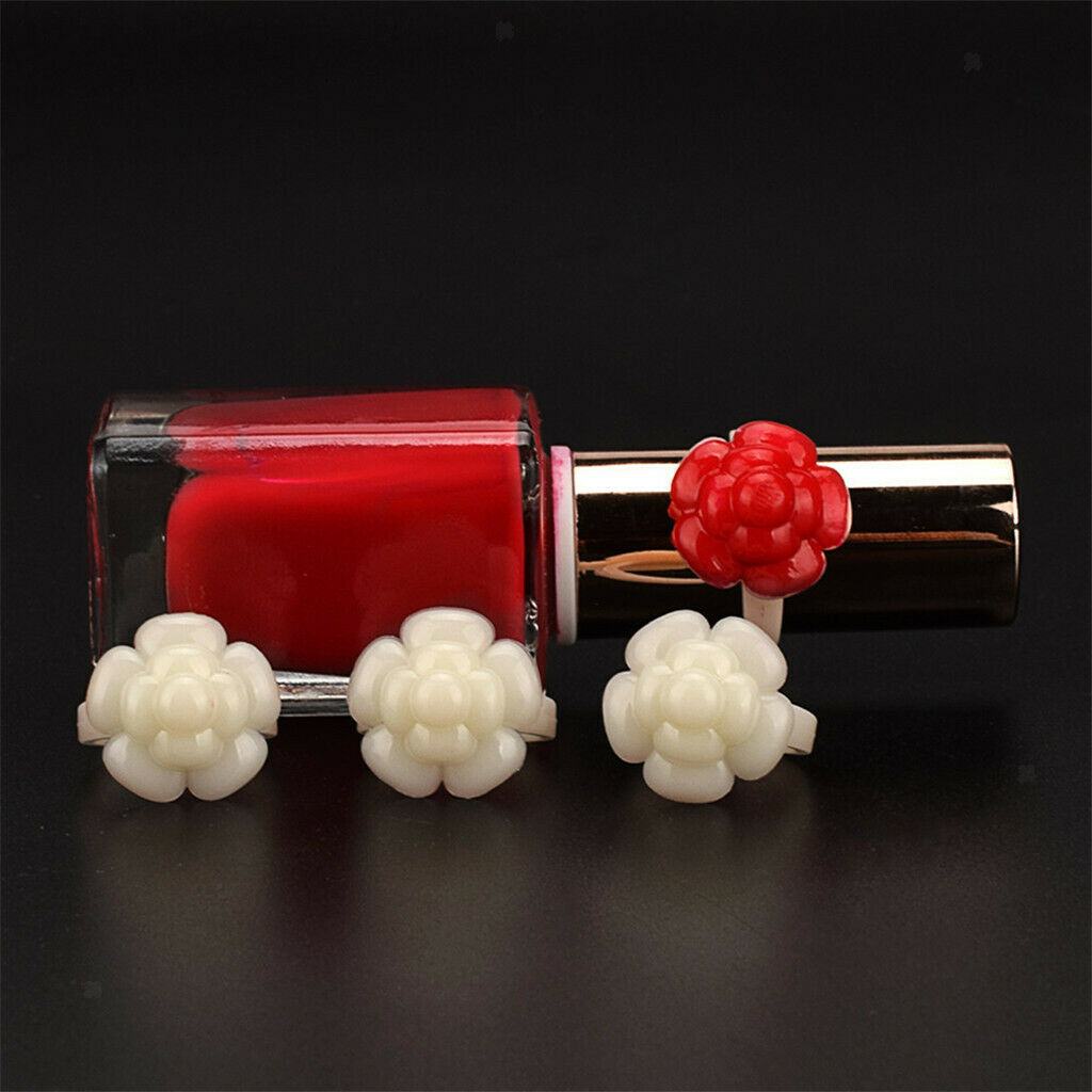 50 Pcs Polish UV Gel Color Pops Display Ring for Nail Art Color Chart White