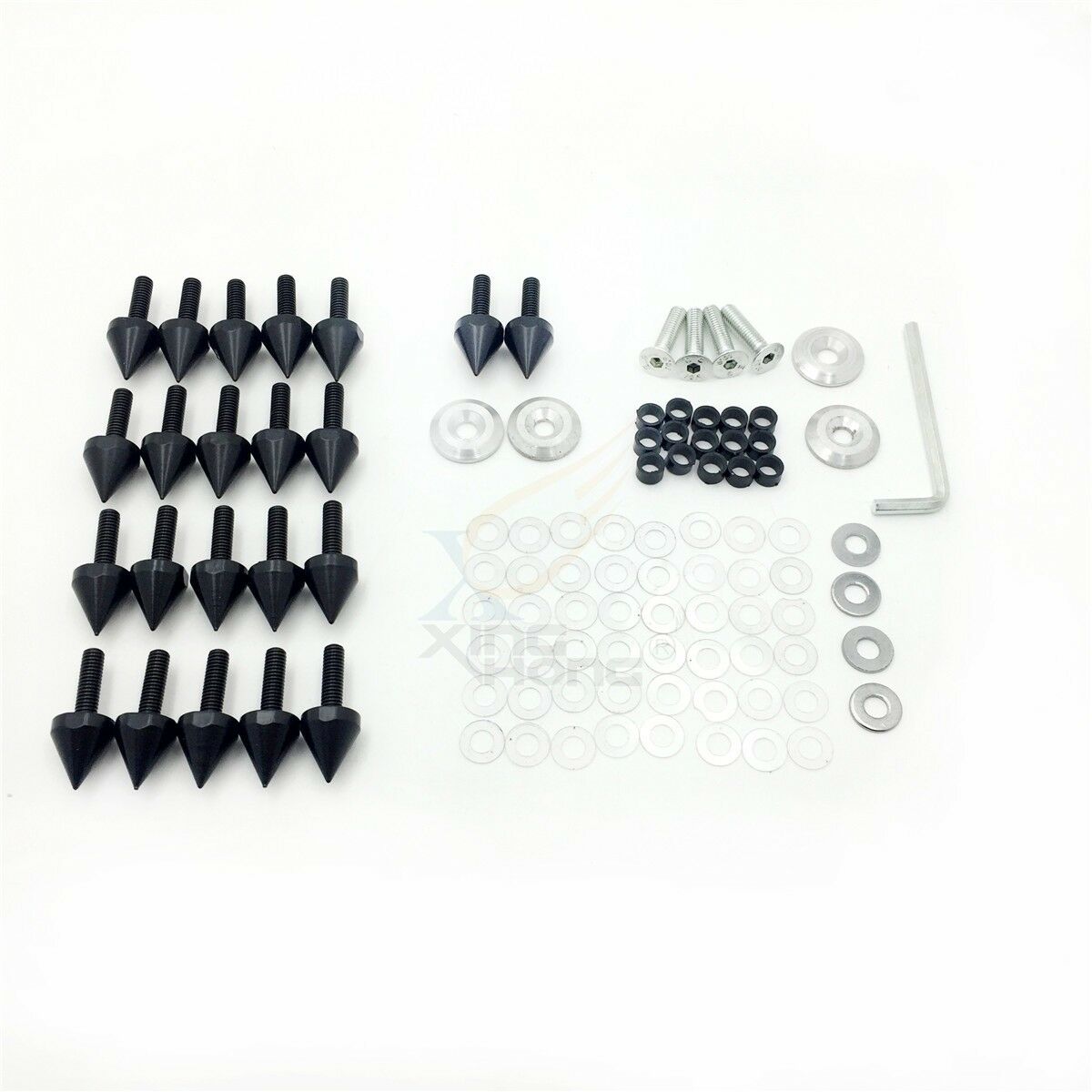 For 98-99 1999 1998 Yamaha YZF R1 YZFR1 Black Spike Fairing Bolts screws