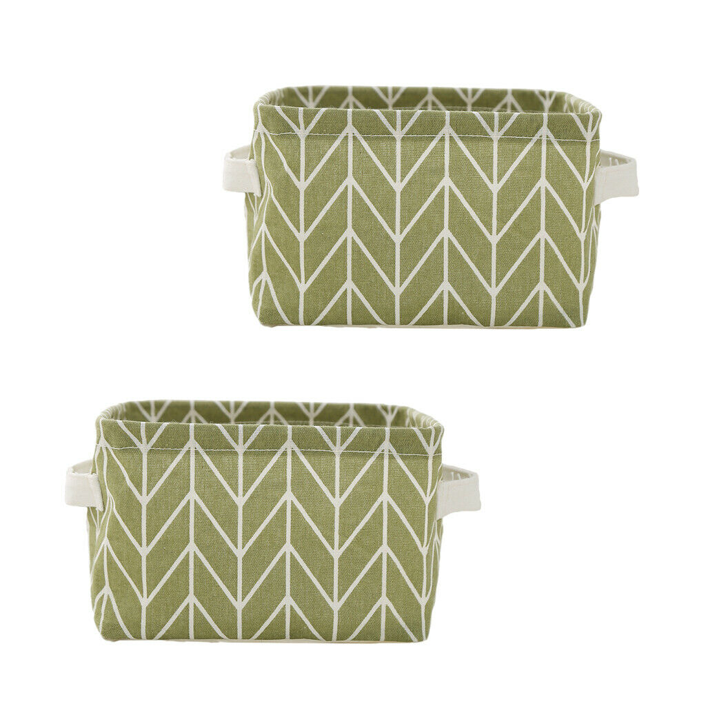 2pcs Square Fabric Laundry Hamper for Bedroom Bathroom-Branch Print