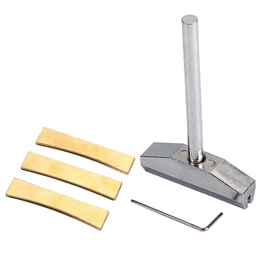 Golden Fret Press Caul Inserts with Fret Press Caul Wrench for Acoustic/Electric