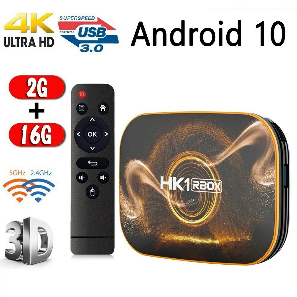 Hk1 Pro Android10.0 Tv Box With Mini Wireless Keyborad Quad-Core 4K Media Player