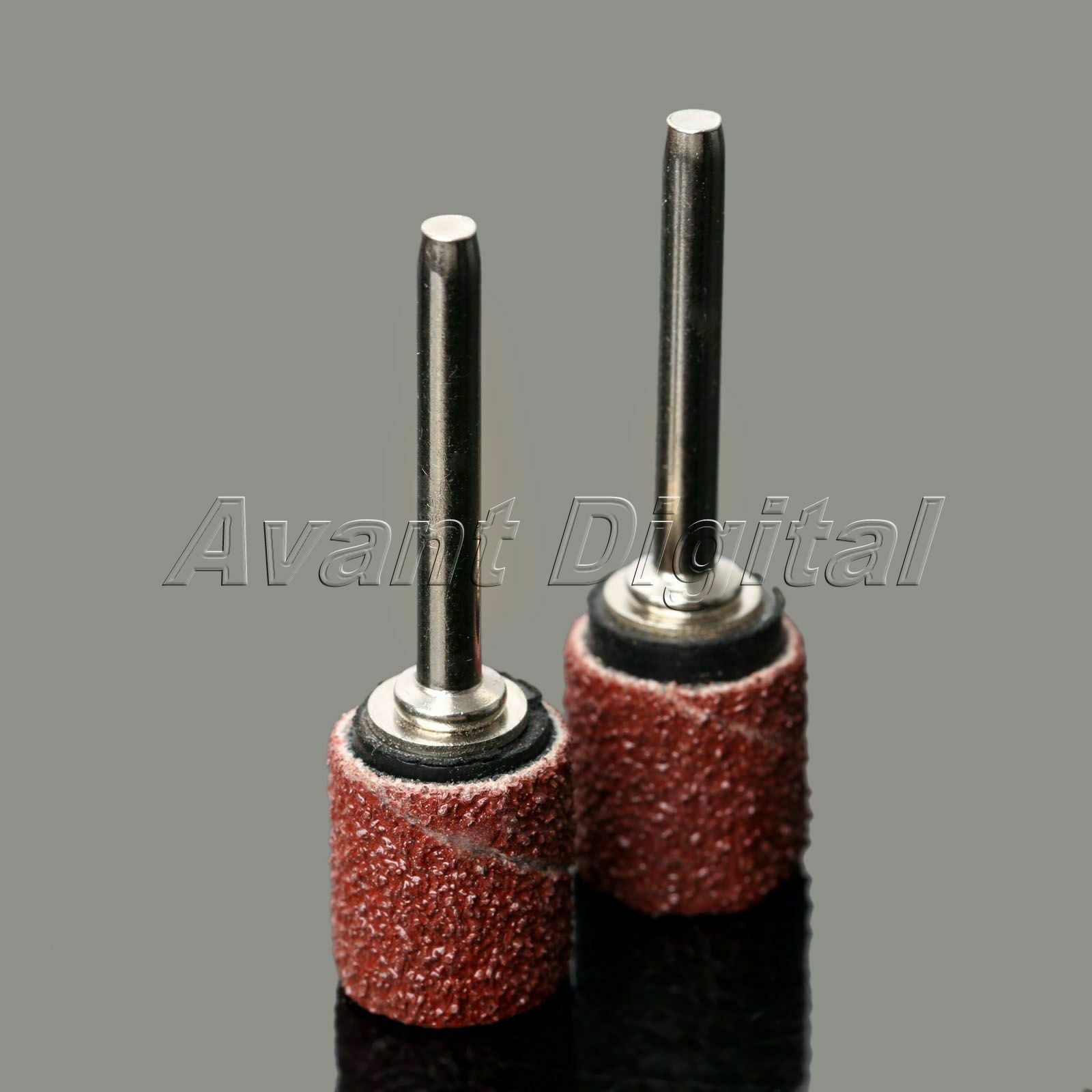100X Grit 80# Sanding Bands W 10 Mandrel 1/8" Shank Rotary Tool Nail Drill Bits