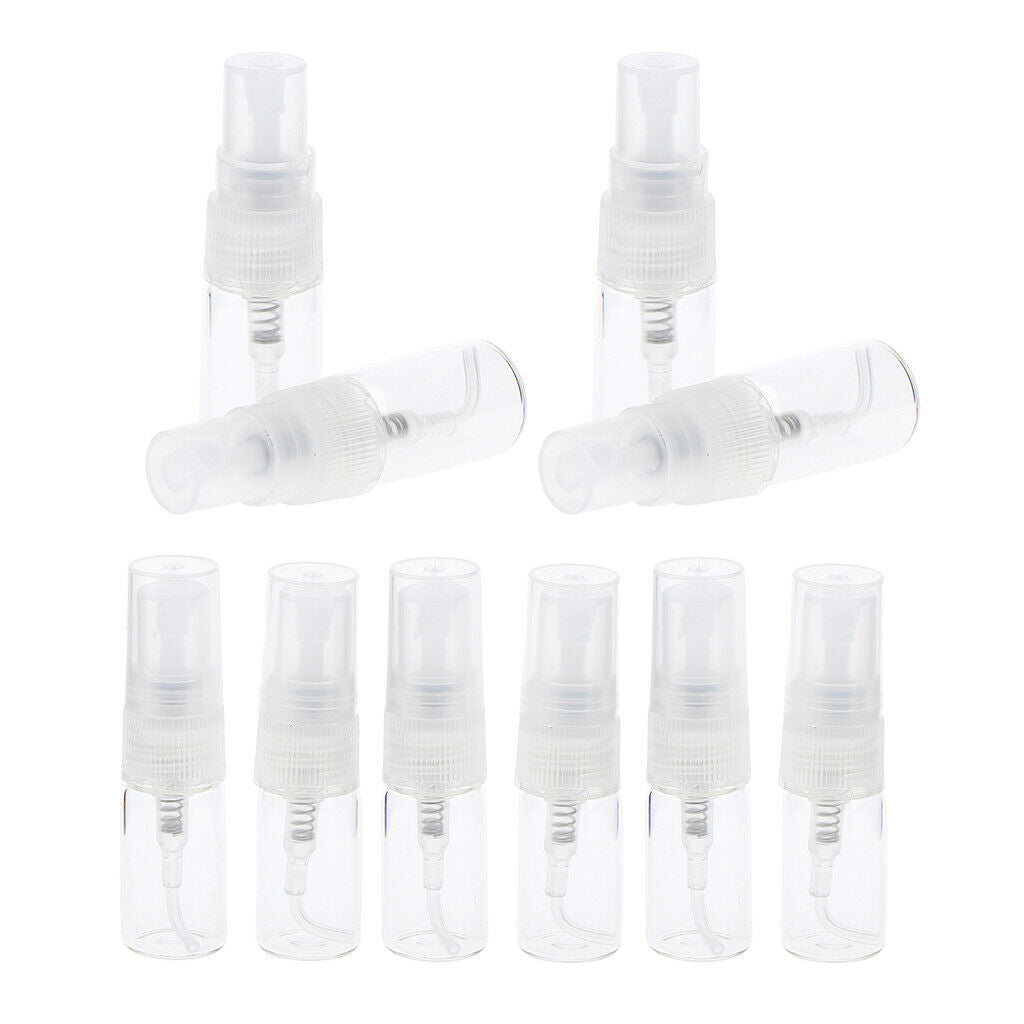 20Pcs Empty Glass Perfume Spray Bottles Refillable Travel Fine Mist Sprayer