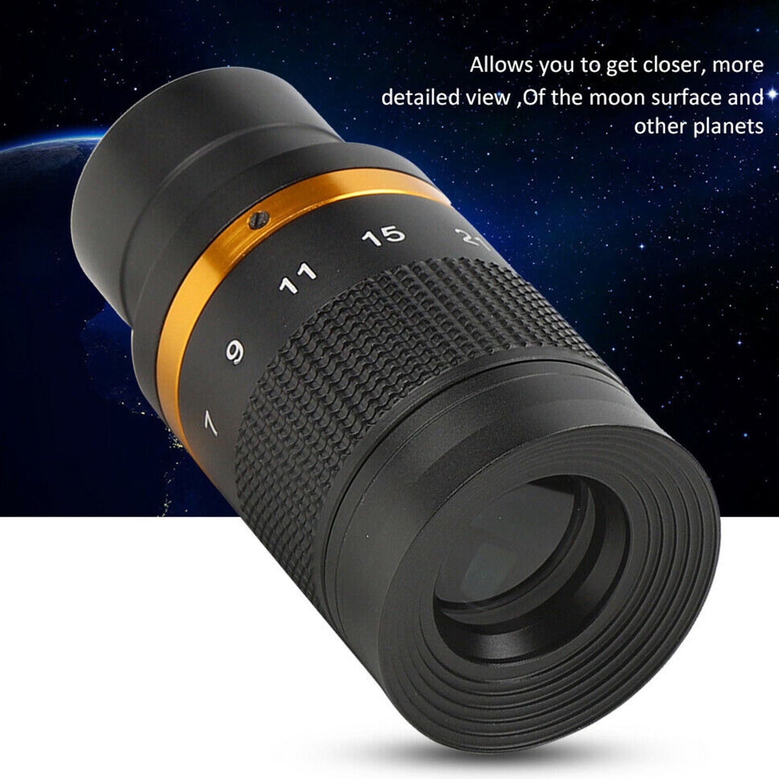 1.25 Inch Telescope Eyepiece 7‑21mm Continuous Zoom Astronomical Telescope Lens