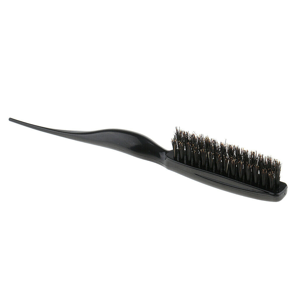 2x Salon Barber Flat Top Stylist Hair Teasing Styling Brush 3 Rows Back Comb