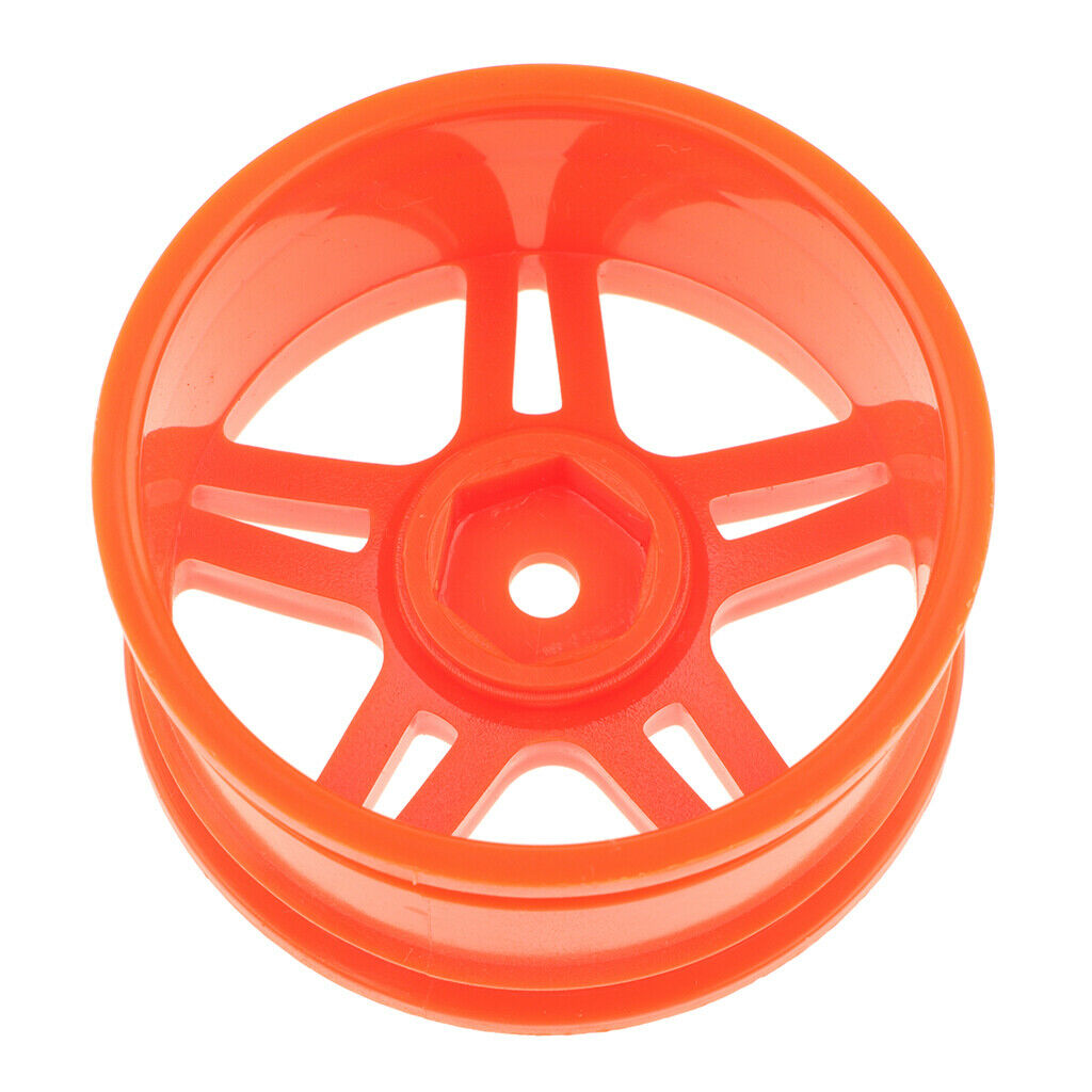 4PCS 1:10 Racing Car Wheel Rim for HSP94123 RC Cars Accessories Red