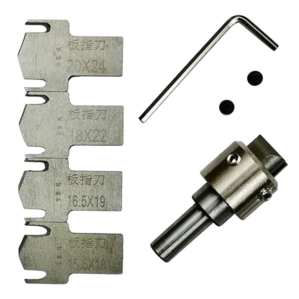 Multifunction Jewelry Ring Drill Bit Wooden Thick Rings Maker 4 Blades