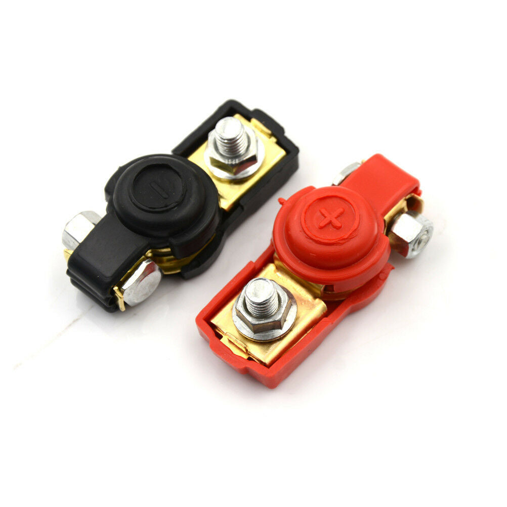 1 Pair Brass Positive Nagative Car Battery Terminal Clamp Clips Connecto.DD
