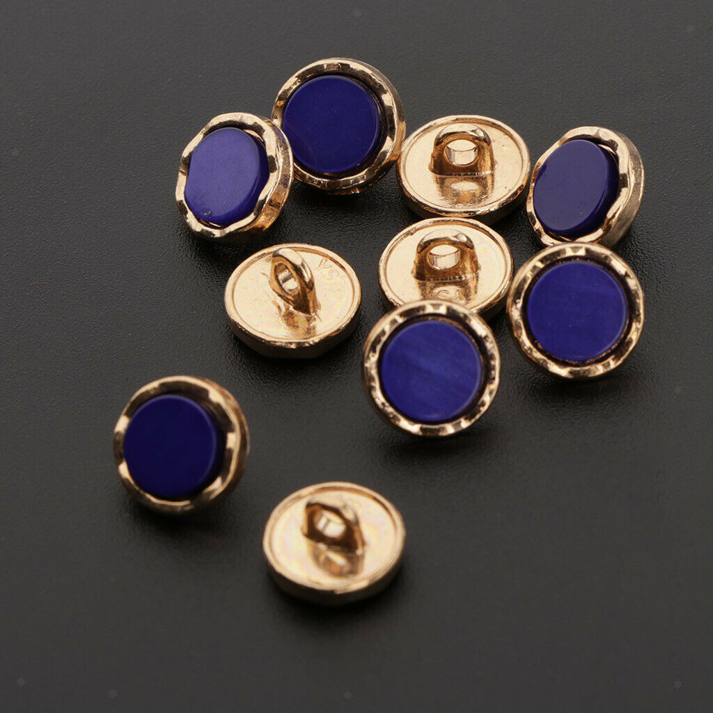 10x Round Shank Buttons Scrapbook Cardmaking DIY Crafts Decorative Button