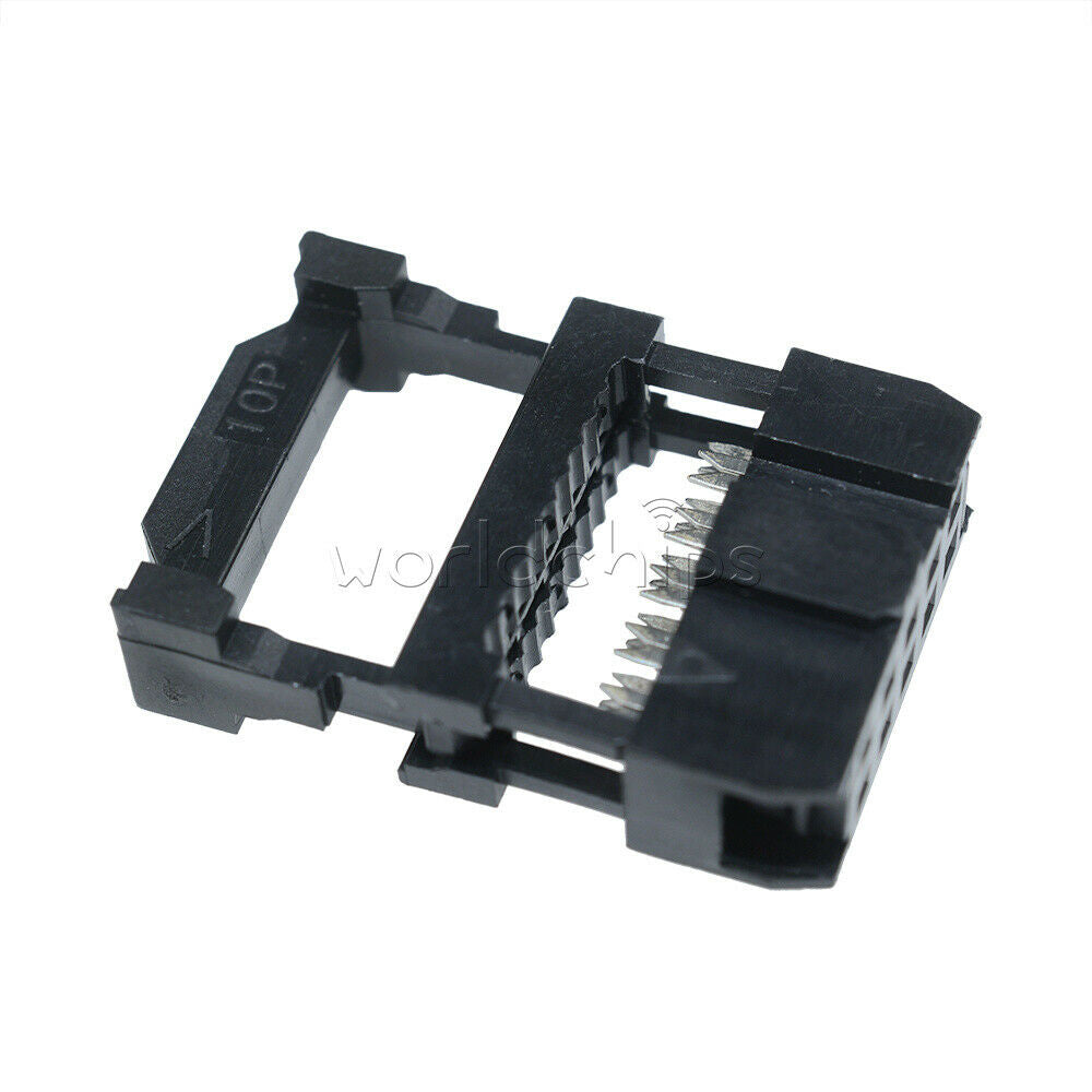 20PCS 2.54mm Pitch 2x5 Pin 10 Pin IDC FC Female Header Socket Connector FC-10