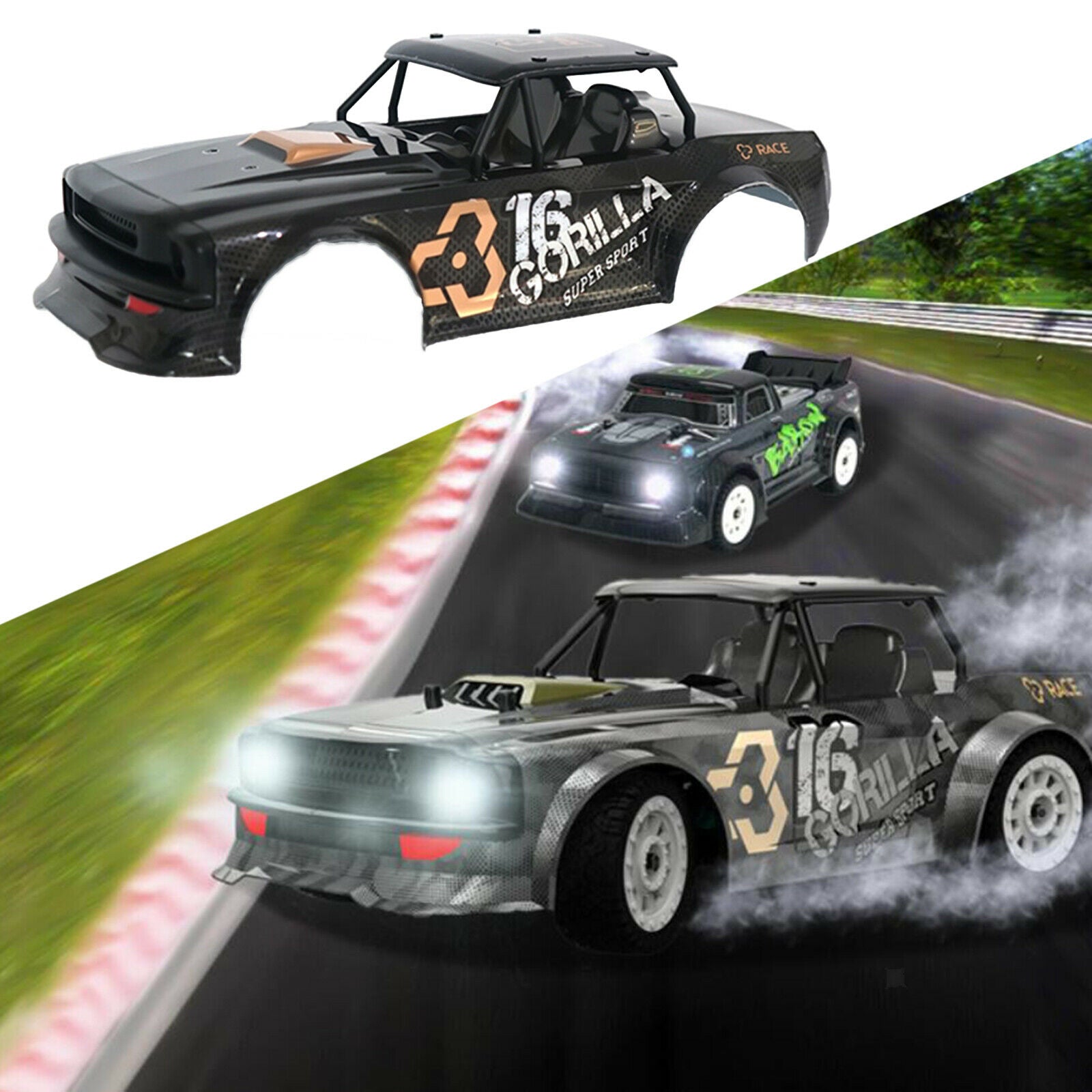 RC Body Shell Cover Replacement for SG-1604 RC Drift Car DIY Upgrade Parts