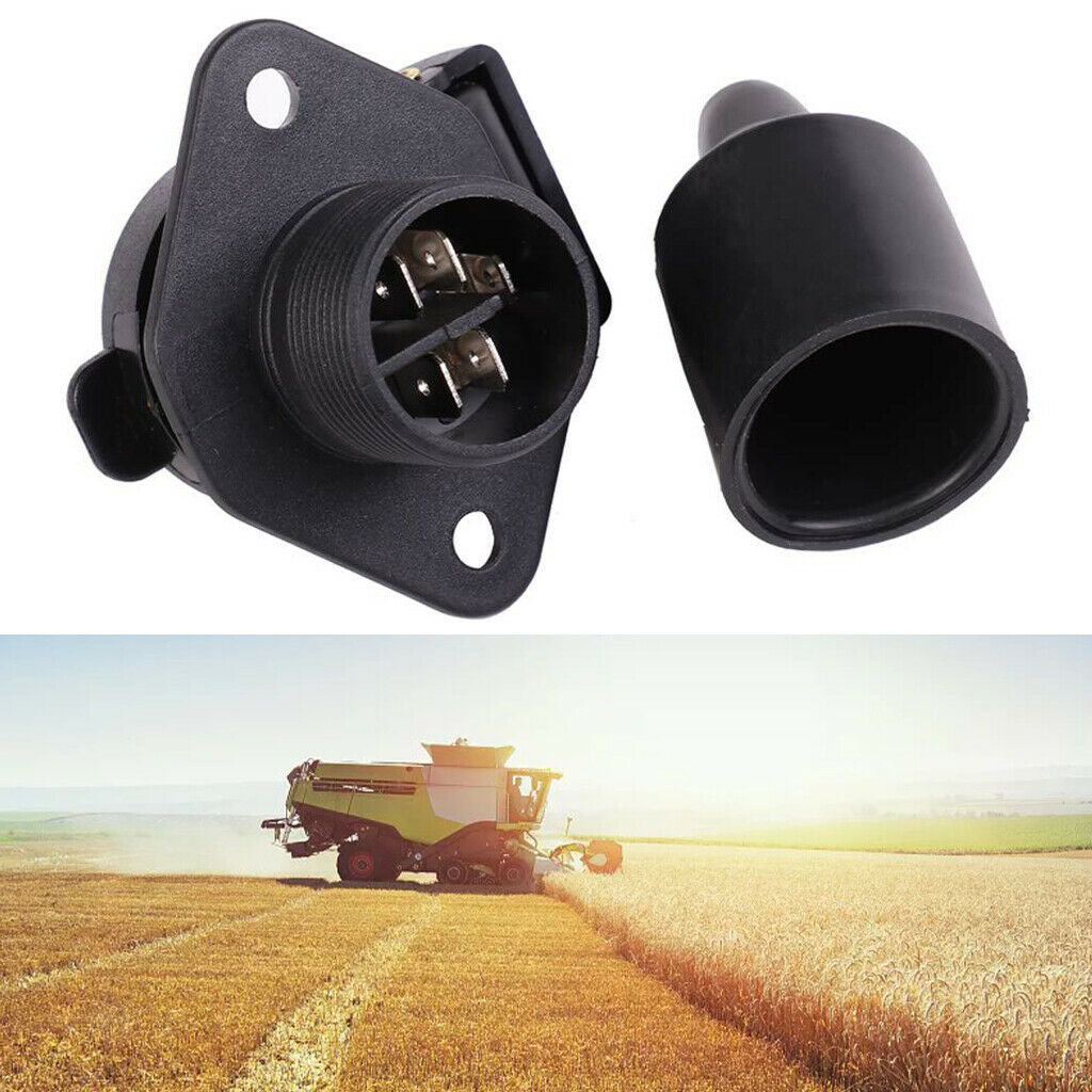 3 Pin Plug Socket Trailer Connector Adapter for Truck Parts Replacement