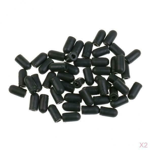 100X Rubber Buffer Beads Knot Protector for Carp Fishing Hair Rig Making