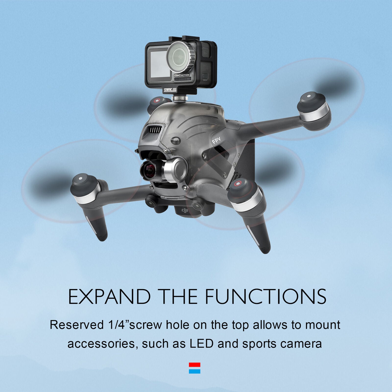 For DJI FPV Drone Replacement Top Shell Cover Protective Case+Screwdriver/Screw