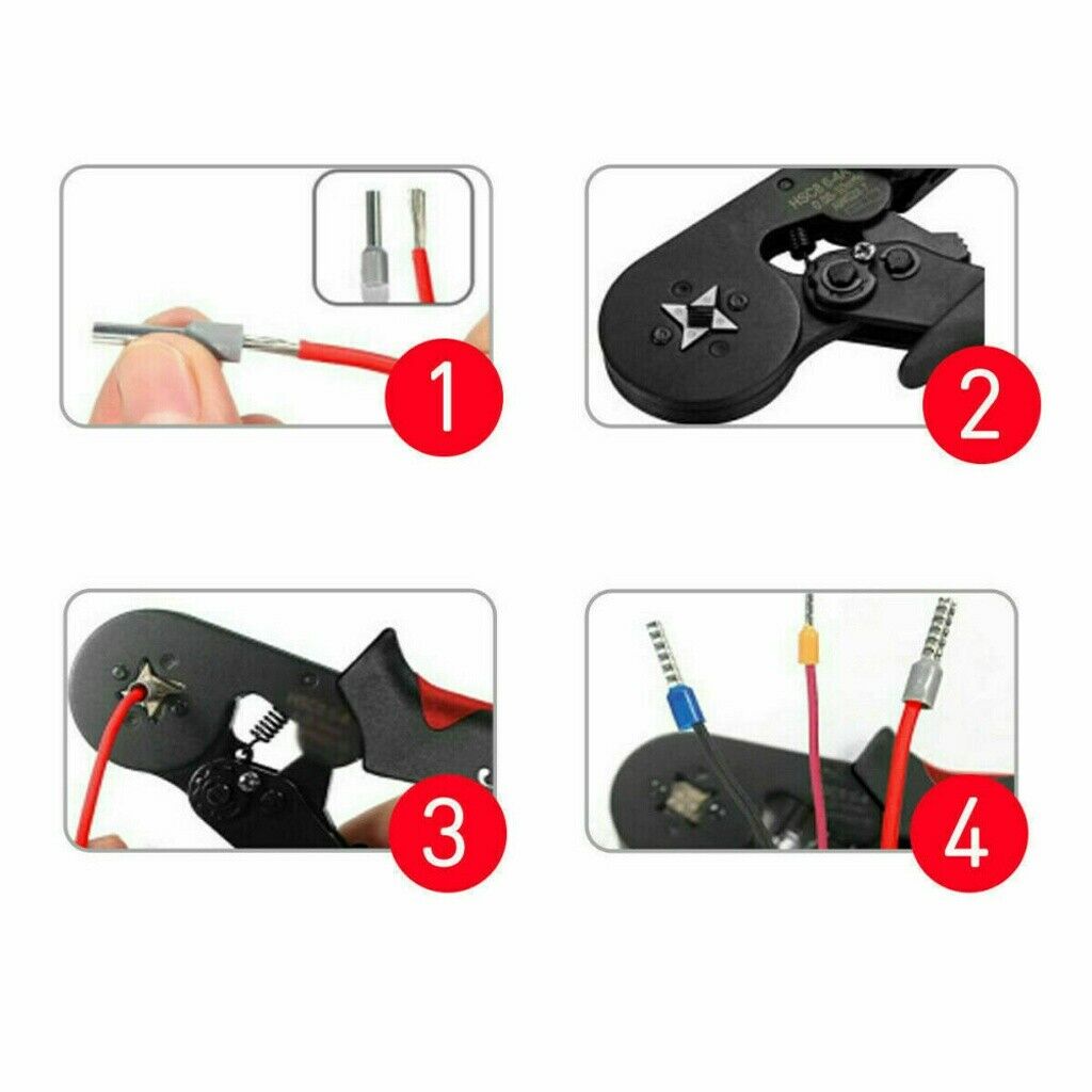 Tube-Type Cold-Pressed Terminal Combination Boxed Crimping Pliers Insulated