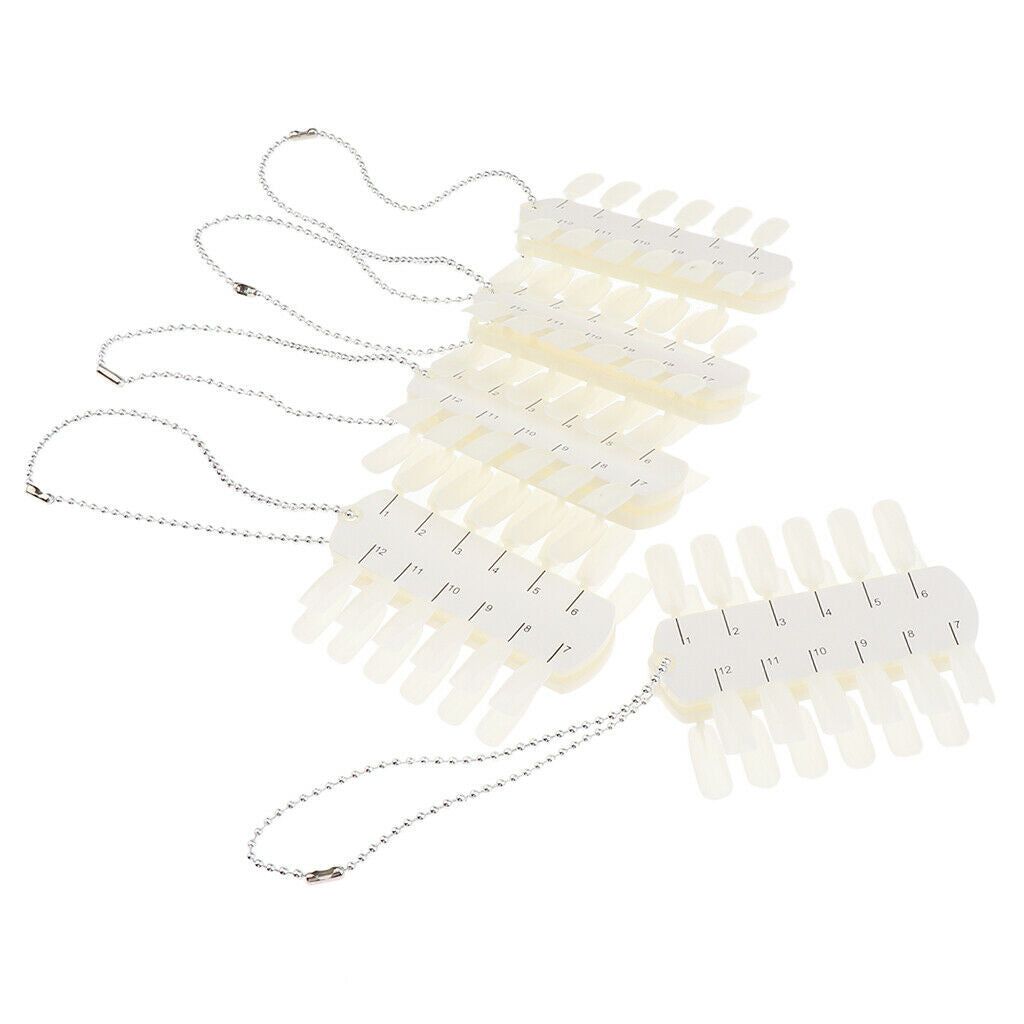 100pcs Polish UV Gel Color Display Ring Sticks Wheel Tips Board Nail Art Design