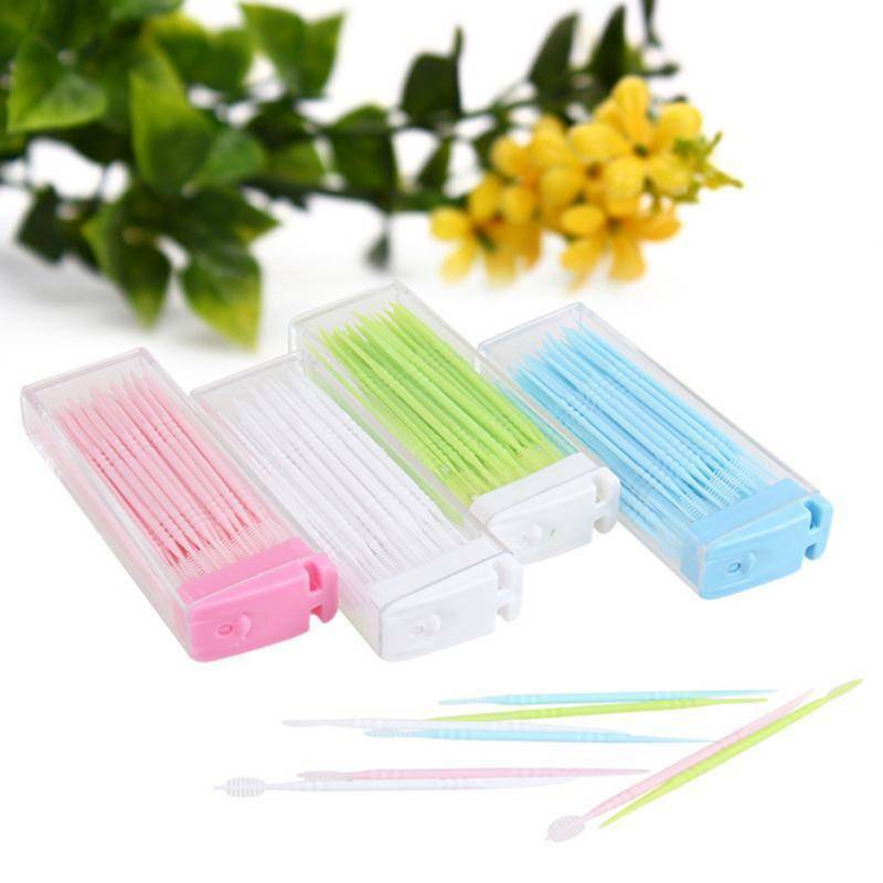 30pcs interdental brush Floss stick dental toothpick teeth cleaning oral health