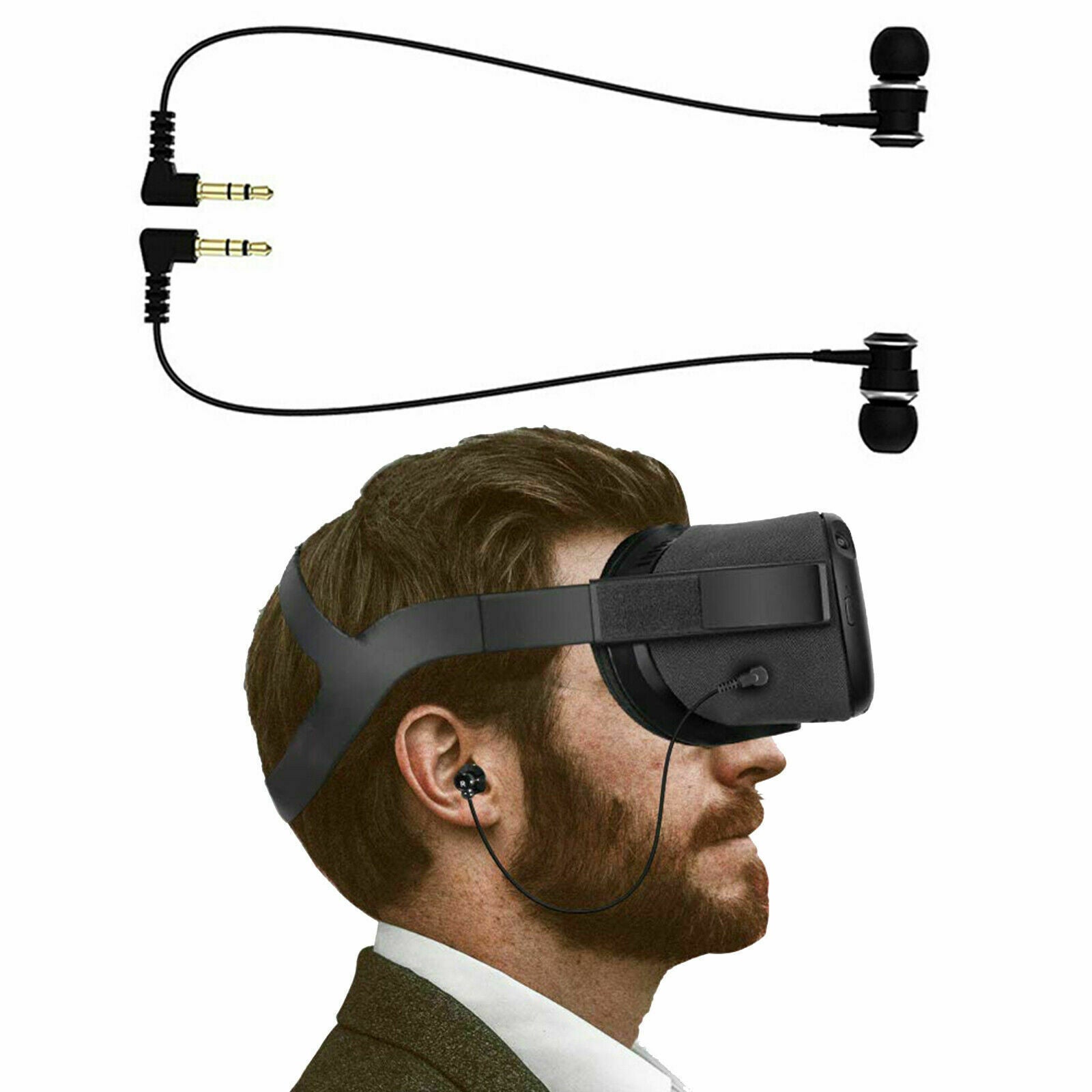 Earphones for Oculus Quest Rift VR Headsets In Ear Audio Virtual Reality