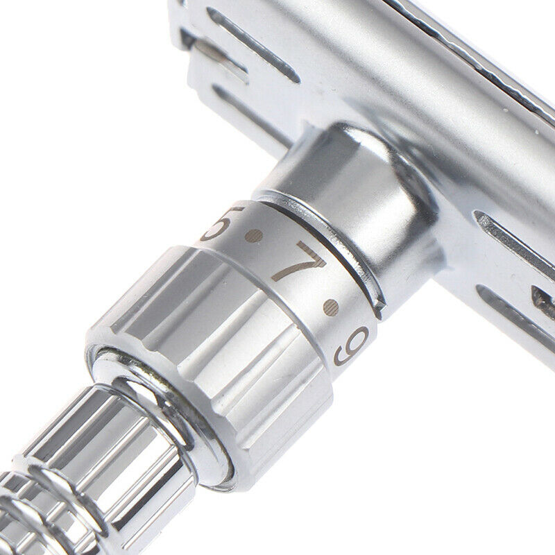1Set Adjustable Double Edge Razor Shaving Razors Blades Zinc Alloy Manual ShBDA