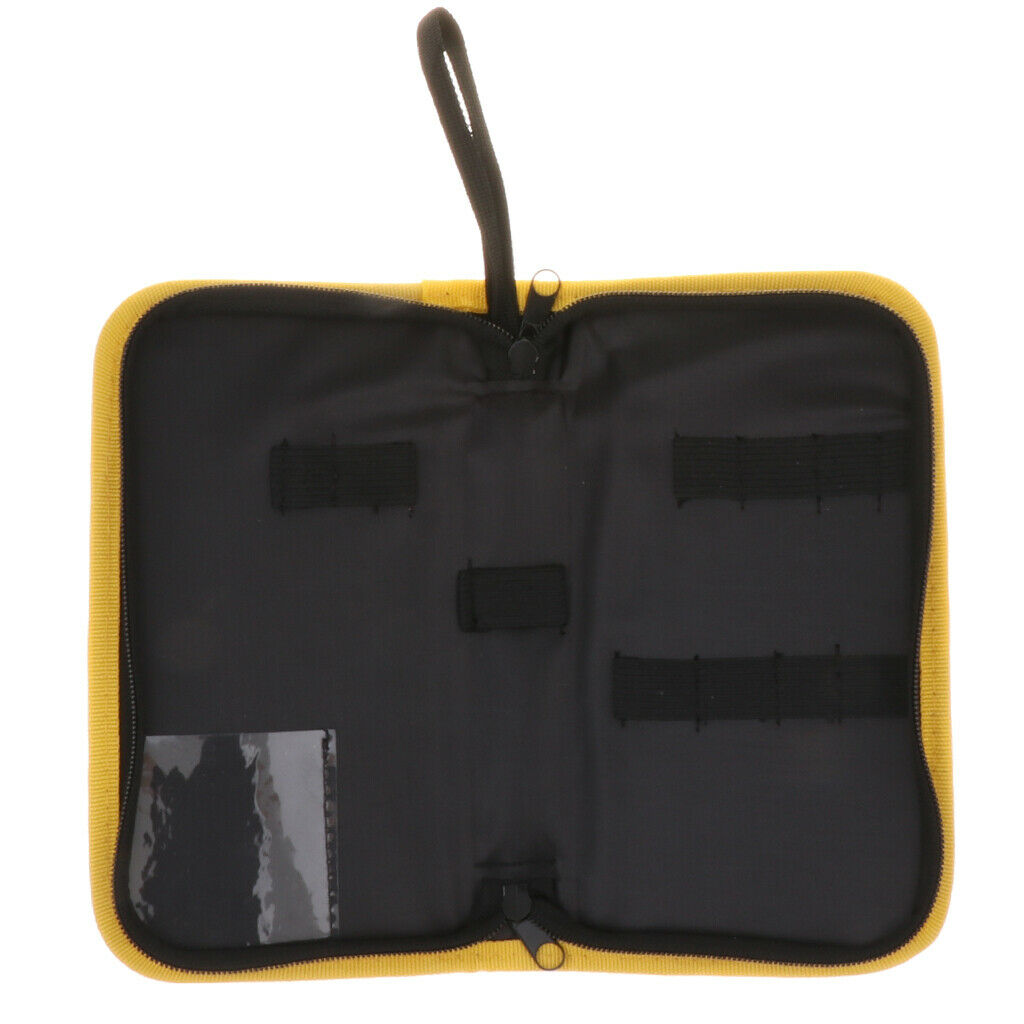 Durable Barber Hairdressing Bag Barber Leather Bag Beauty Brushes Kit Yellow