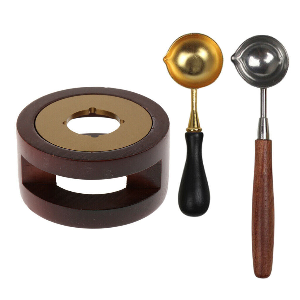 Candle Warmer Seal Furnace Tools Kit Arts Seal Sticks Stove Pot w/ Spoon B+C