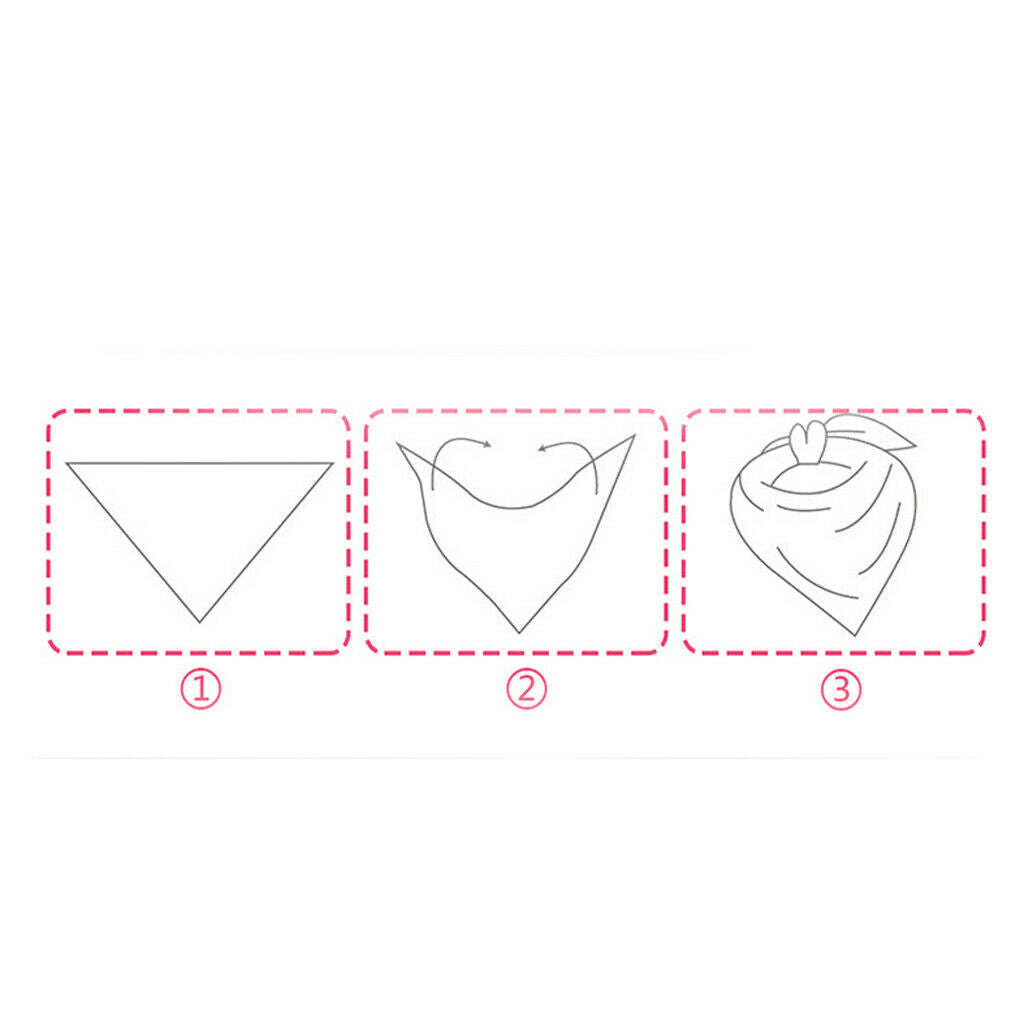 Baby Bibs Saliva Towel Toddler Bandana Triangle Scarf Colorful Love Heart