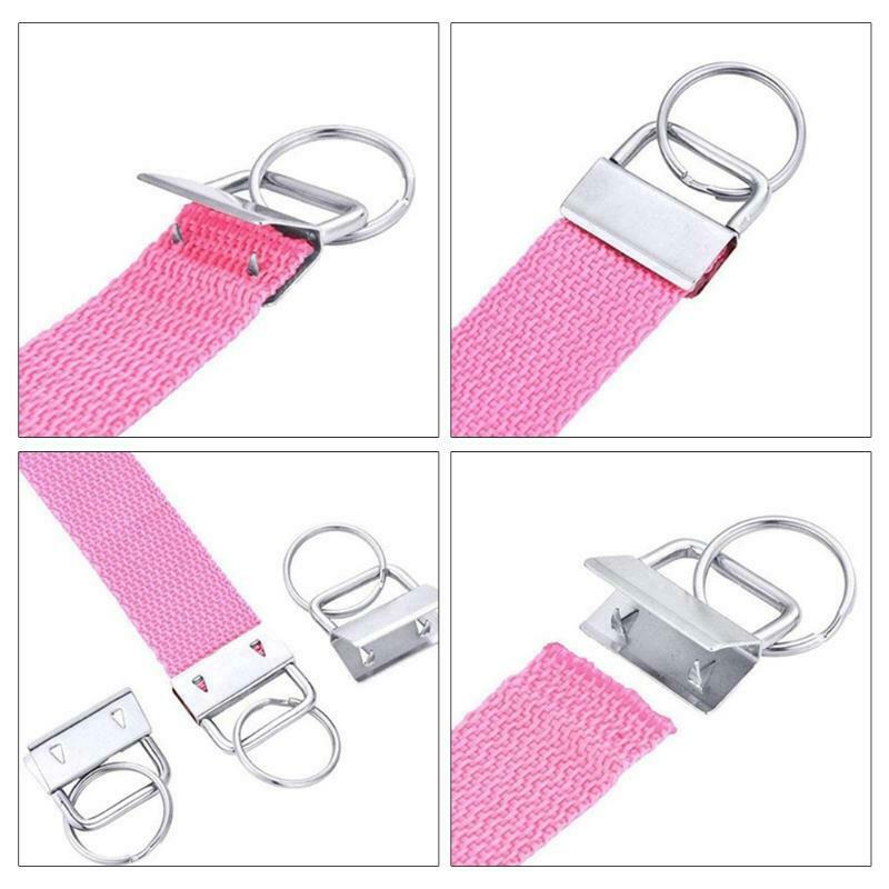 57PCS Keychain Hardware with Key Fob Pliers Tool 0.98Inch/25mm for Wristlet