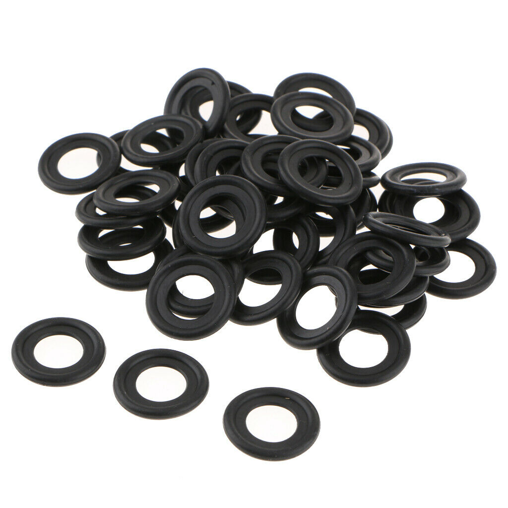 50X Engine Oil Drain Plug Crush Gasket Rubber Seals for Saturn Chevy GM