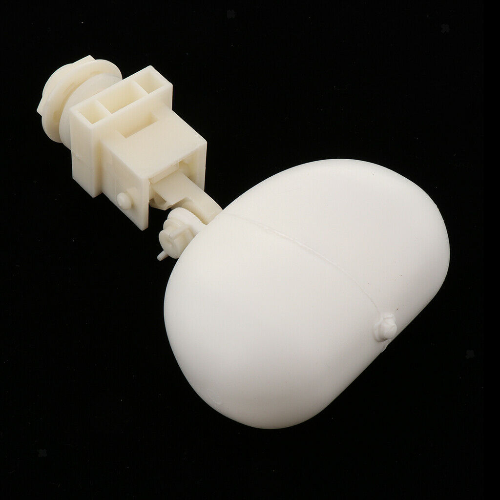 Plastic Float Valve for Water Tank Fountain, Auto Fill with Adjustable Arm White