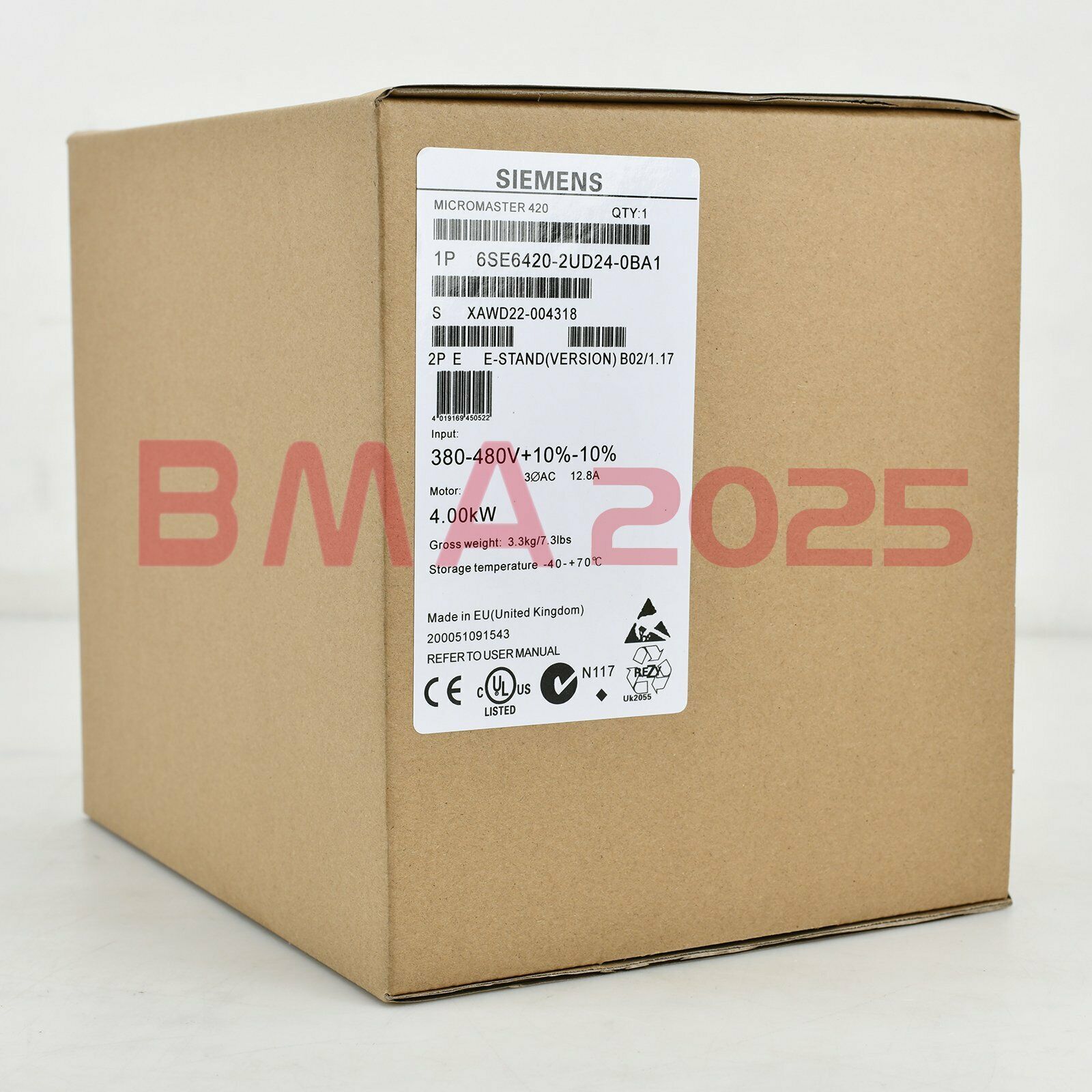 New 6SE6 420-2UD24-0BA1 6SE6420-2UD24-0BA1 1year warranty DHL free Ship SM9T