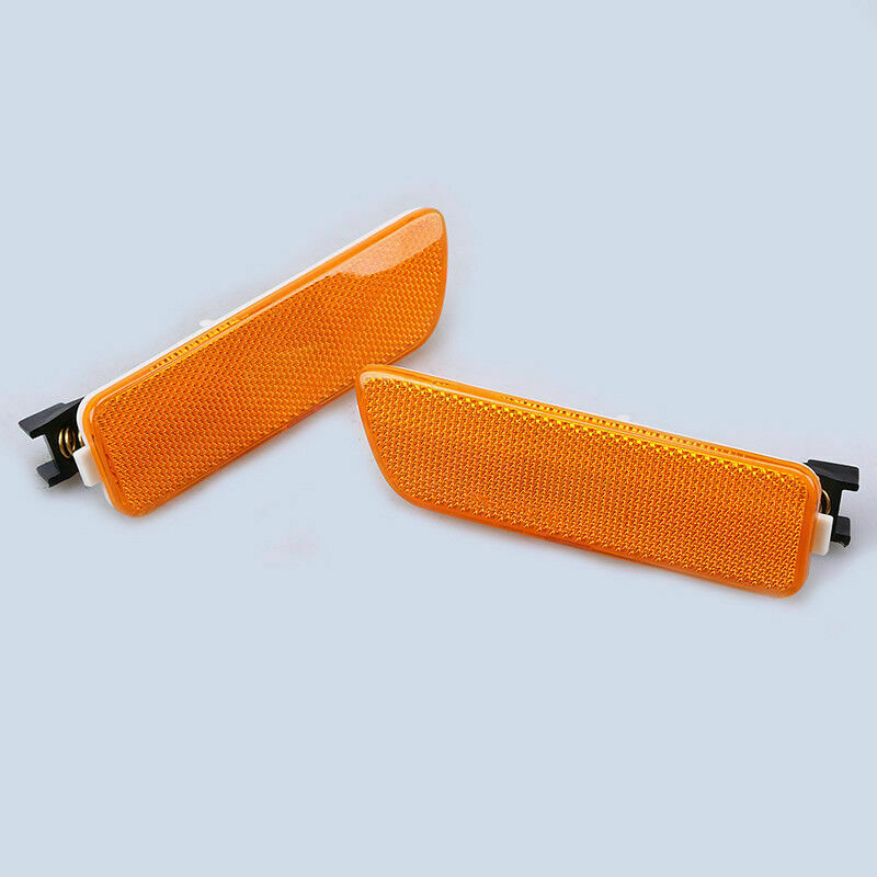 2x For VW 99-05 Golf/Jetta Mk4 Side Marker Bumper Lights Turn Signal Lamp Yellow
