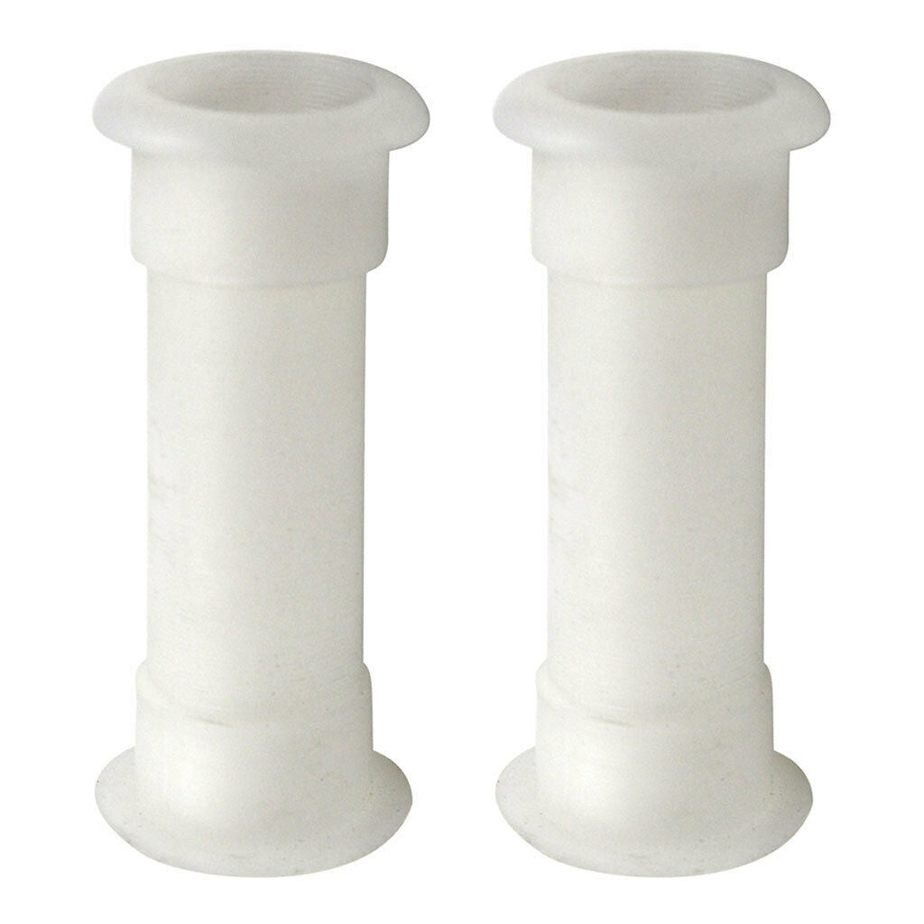 2 Pieces 3/4inch White Transom Drain Tube Thru-Hull Connection Connector Up to 2
