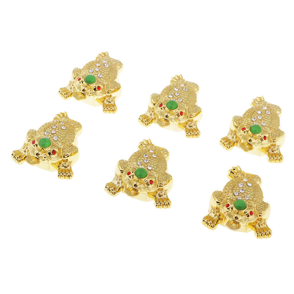 6pcs Chinese Retro Culture Decoration Alloy Brave Troops Fortune Mascot Predants
