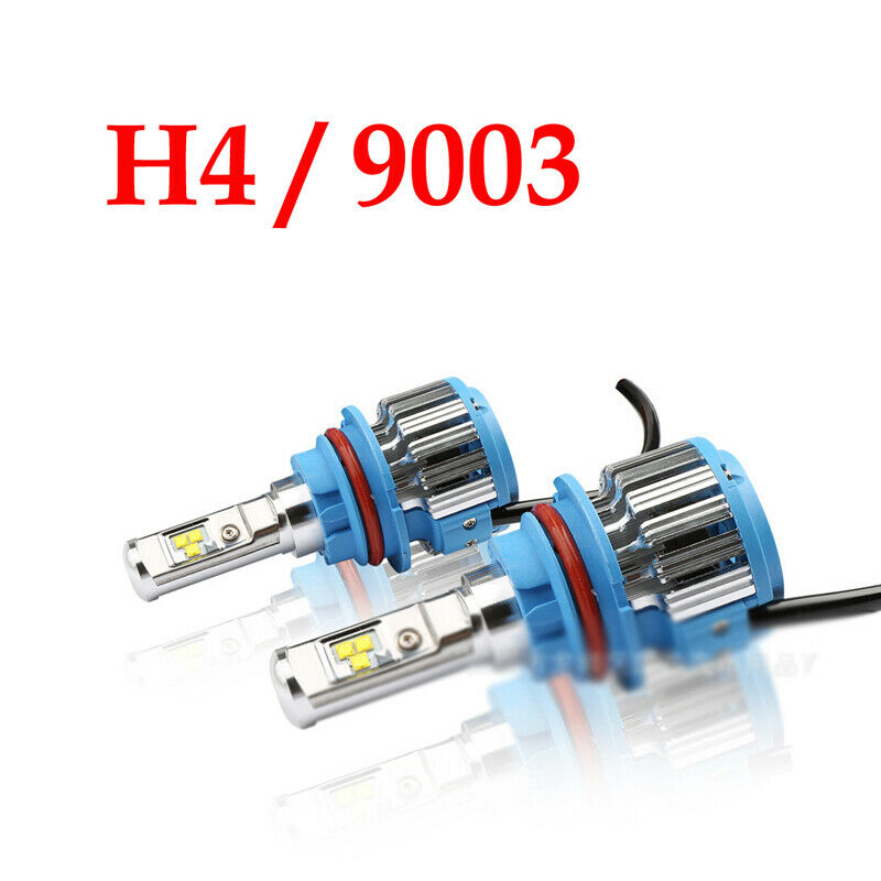 2X 6CHIPS H4 9003 High/low 80W 12000LM LED Double Lamp Headlight Car Beam Bulbs