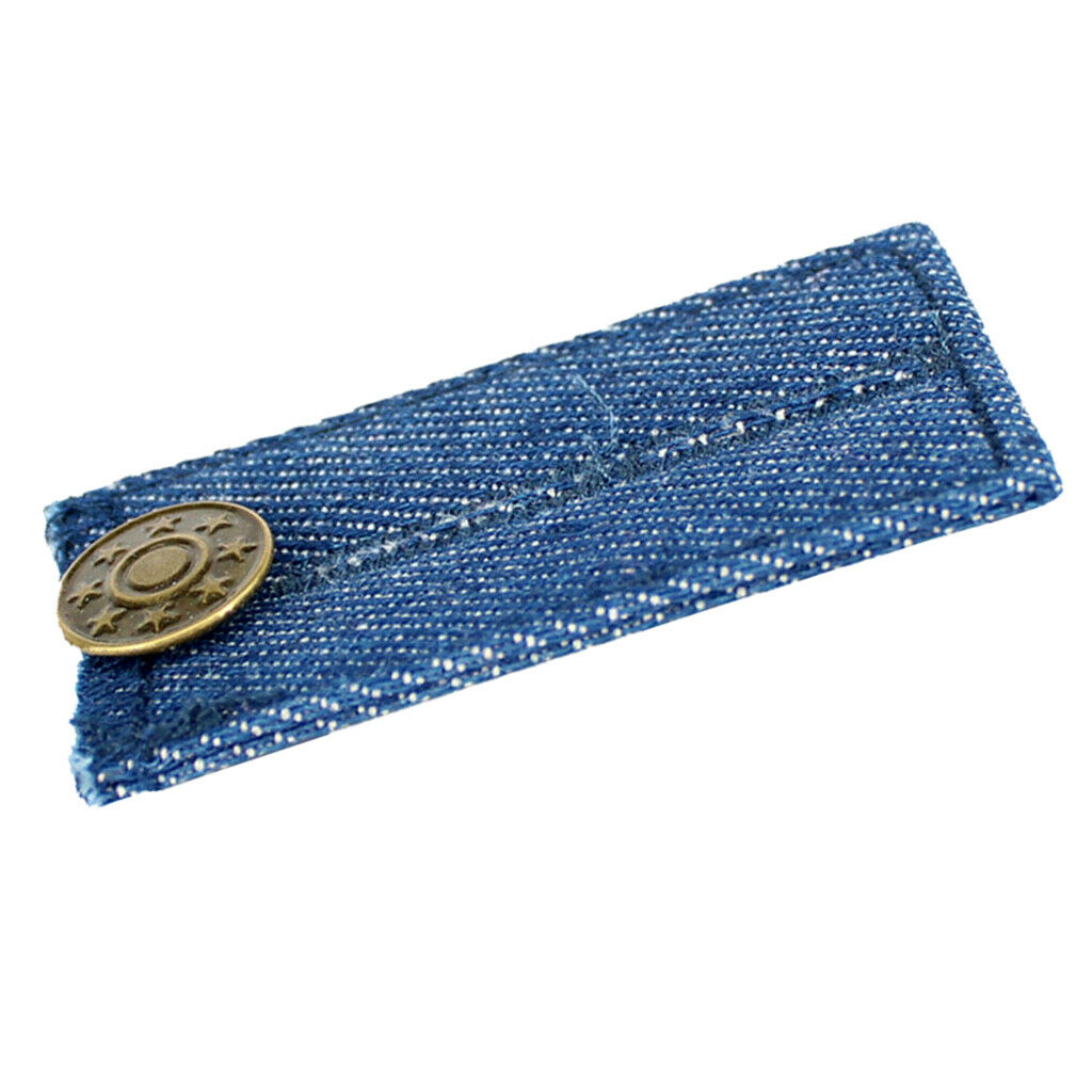 Metal Jeans Button Trousers Extender Belt Sewing Clothes Accessories Blue