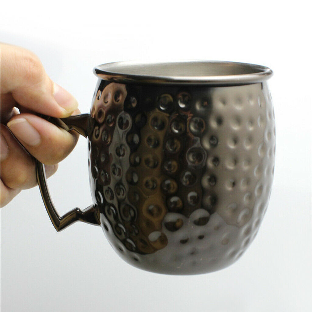2 Packs Moscow Mule Cup Hammered Mugs Cocktail Vodka Drinking 530ml Gift
