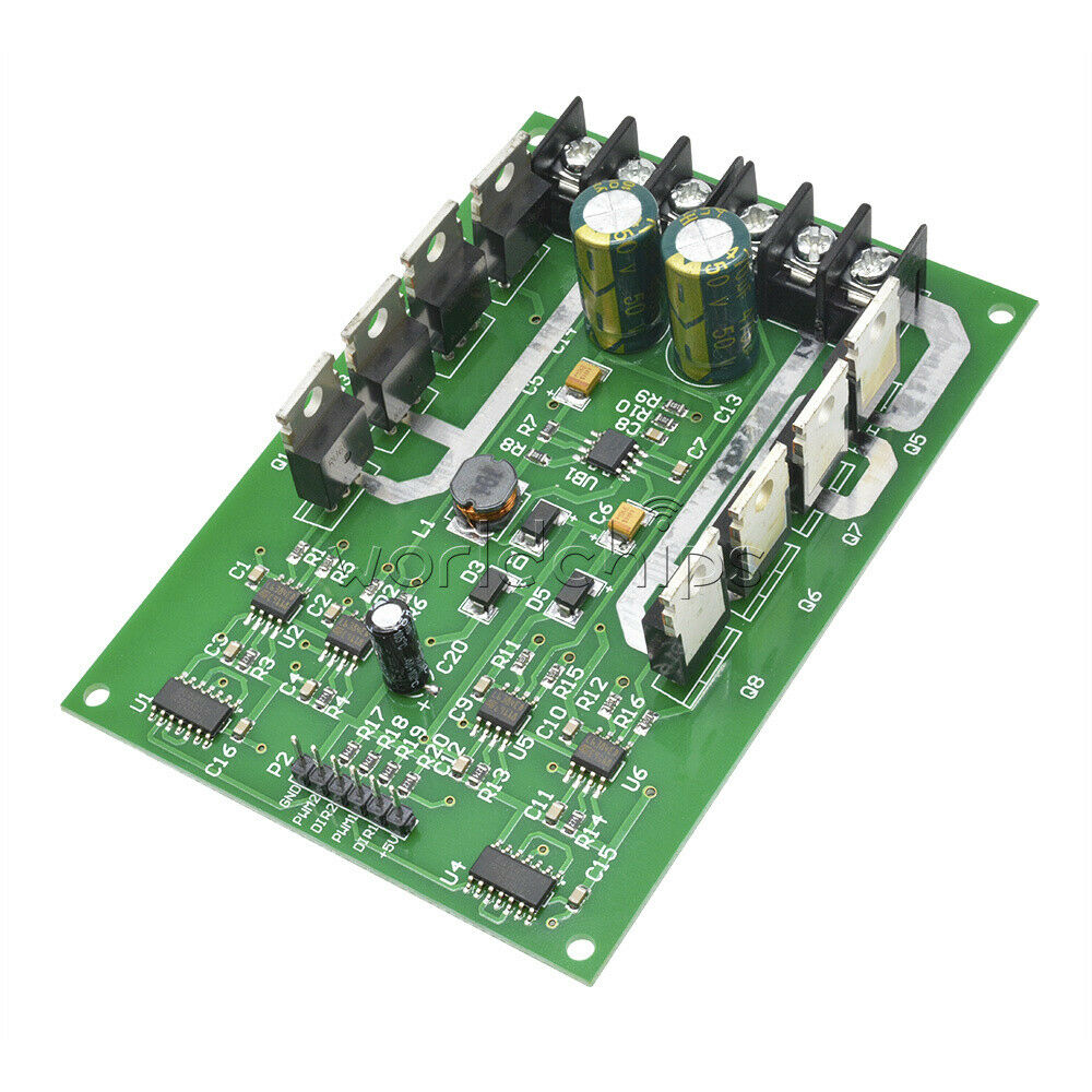 Dual DC Motor Driver Module board H-bridge MOSFET IRF3205 3-36V 15A