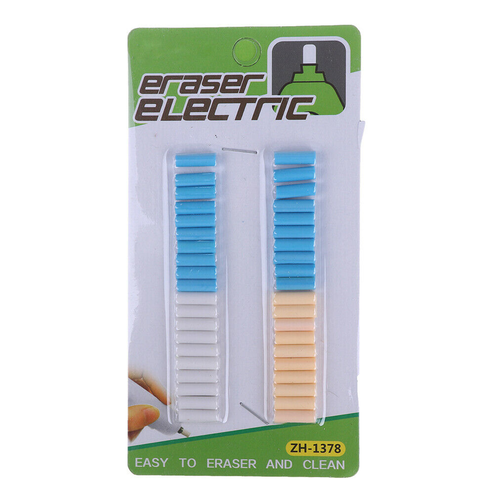 40Pcs 1.5*0.5cm electric refill eraser with refills replacement sketch er.l8