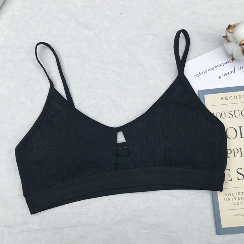 2pcs Lady Padded Push Up Bra Elastic Everyday Seamless Bralette Strappy