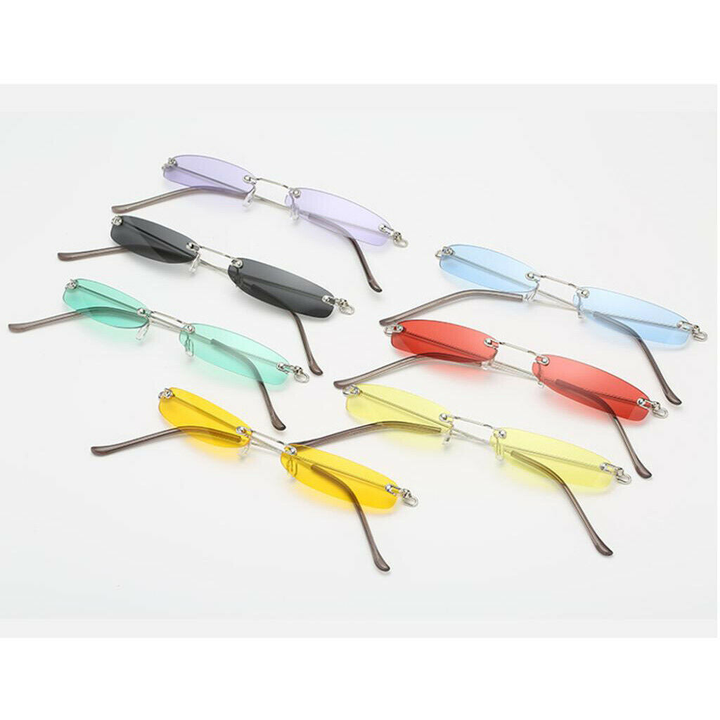 Unisex Fashion Small Lens UV400 Designer Plastic Sunglasses Purple