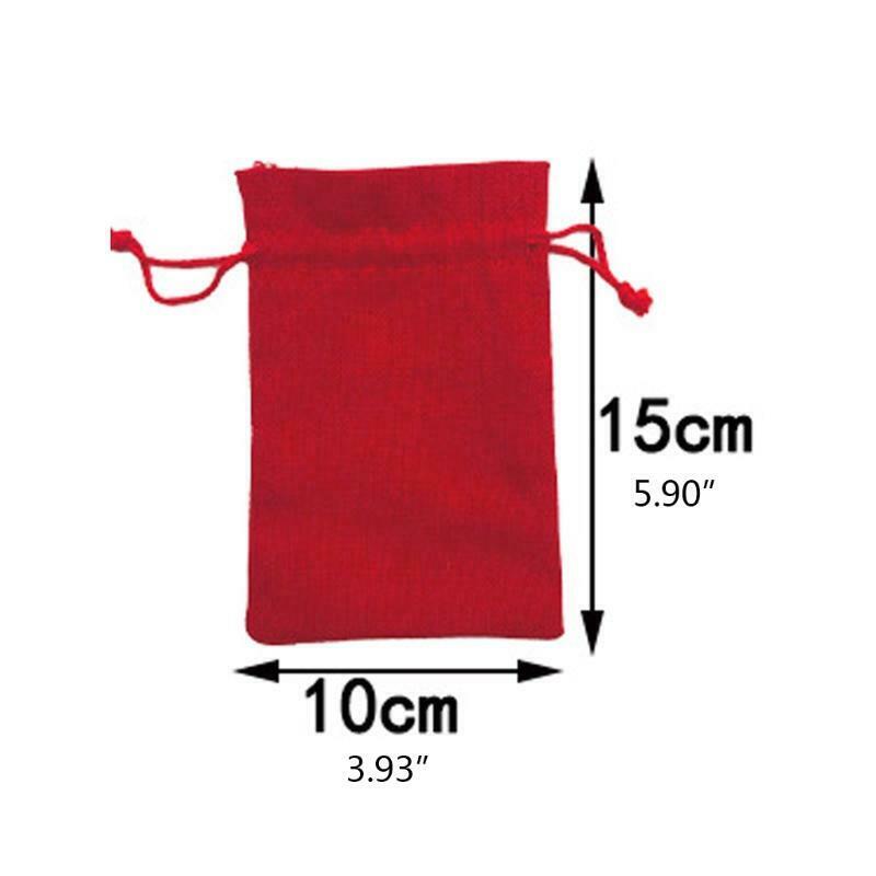 2021 Red Christmas Advent Calendar 24 Days Hanging Drawstring Candy Bags DIY